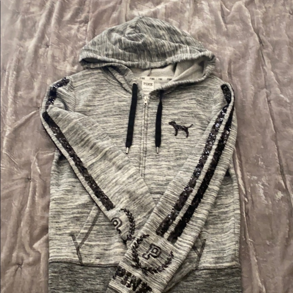 Pink zipper hoodie